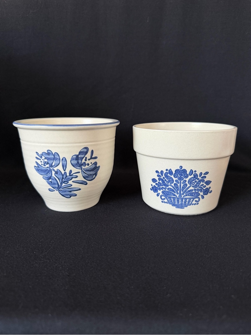 Set of 2 - Crock & Flower Pot - Pfaltzgraff Yorktowne